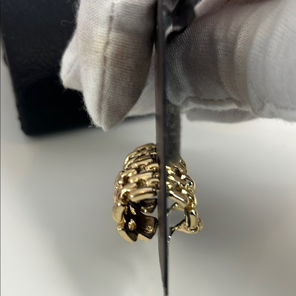 Anne Klein Gold Clip-On Earrings - Picture 4 of 4